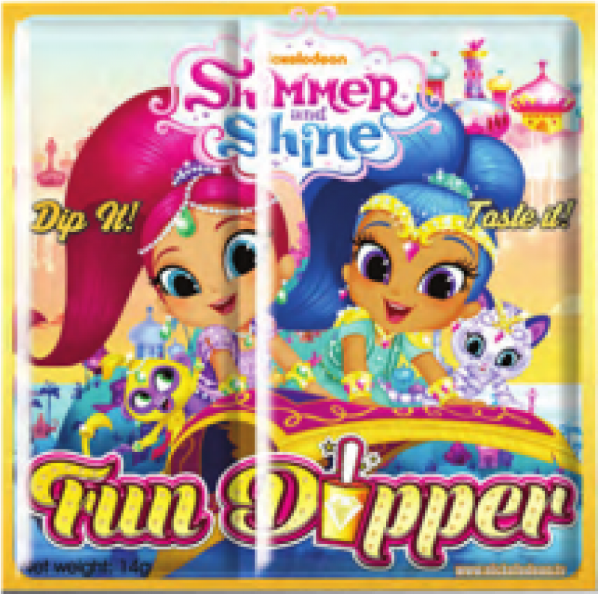 Shimmer & Shine Fun Dippers 24 X 14g - Paw Patrol Fun Dipper (870x1110), Png Download