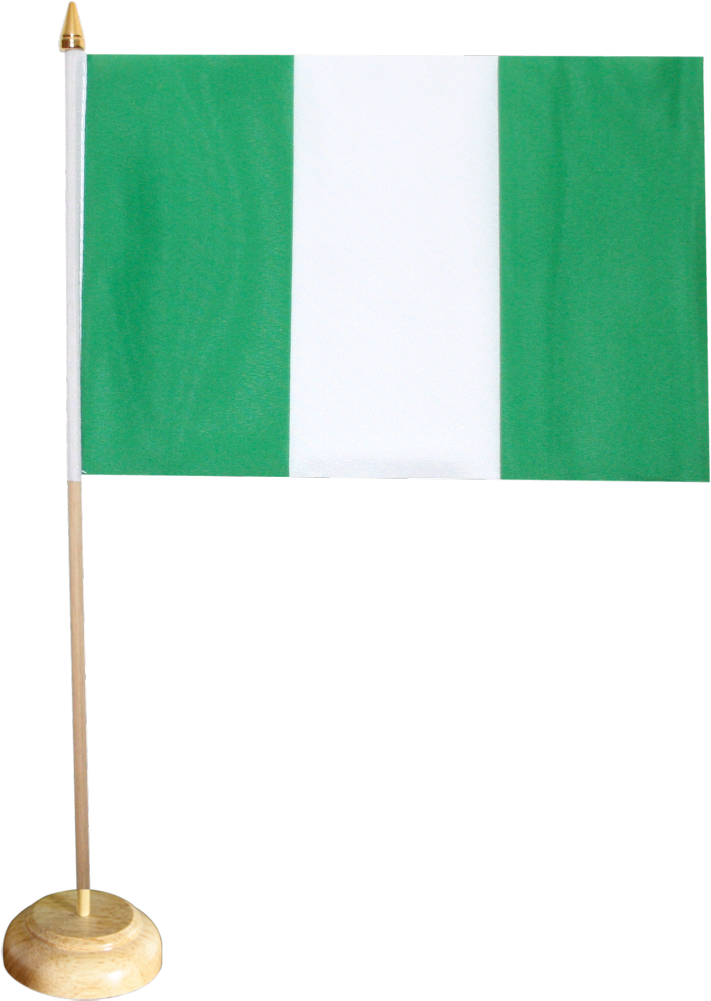 Nigeria Table Flag - Flag (1500x1176), Png Download