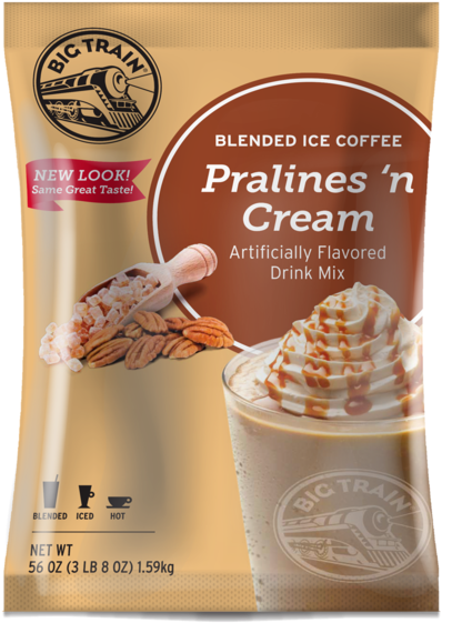 Big Train Pralines 'n Cream Blended Ice Coffee - Big Train Coffee (600x600), Png Download