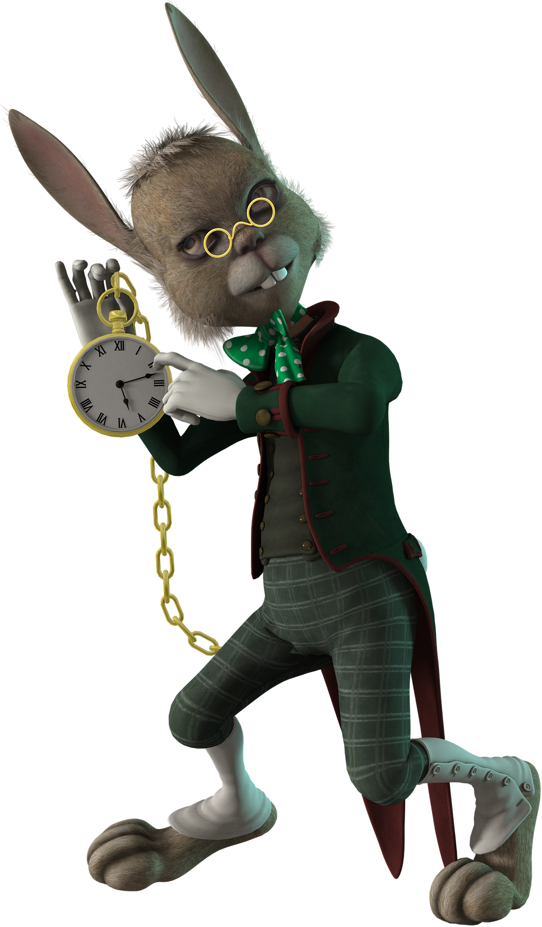 Hare-3130680 - Lievre Alice Aux Pays Des Merveilles (1186x1920), Png Download