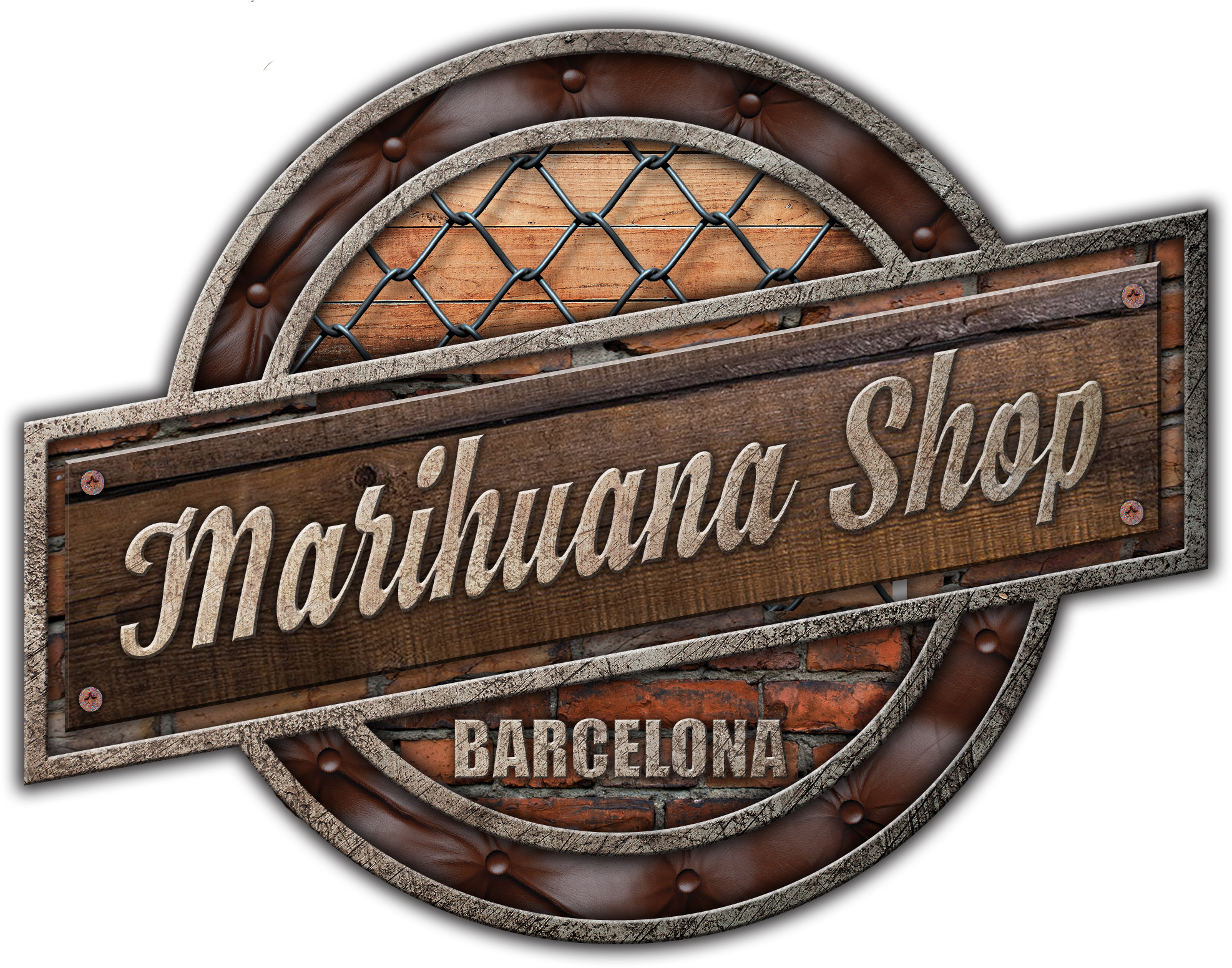 The Marihuana Shop Logo - Emblem (2000x2000), Png Download
