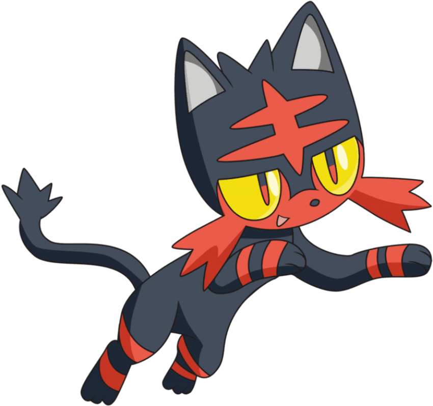 Free Png Download Pokemon Sun And Moon Book Png Images - Pokemon Sun And Moon Litten (850x798), Png Download
