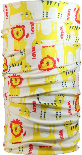 Wild Wrap Lion Face Outdoor Scarf Bandana Mask Neck - Pattern (640x640), Png Download