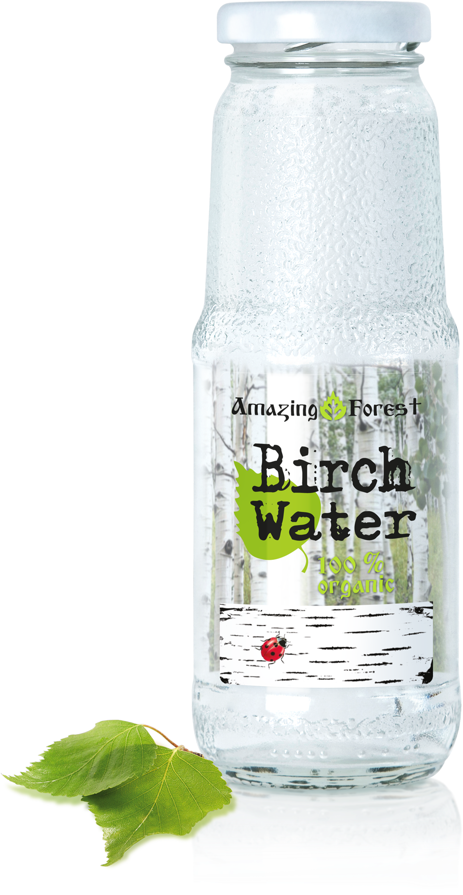 Amazing Forest Organic Birch Water - Plastic Bottle (1086x1960), Png Download