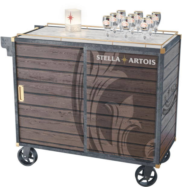 Wedding Toolkit Stella Artois - Kitchen Cart (1400x788), Png Download