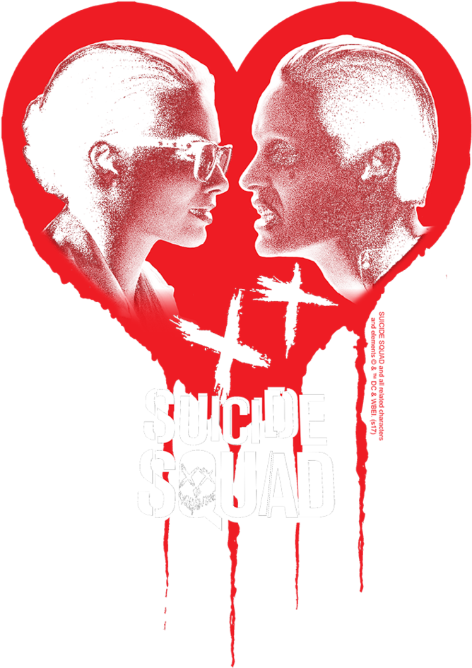 Suicide Squad Joker Spits Game Men's Long Sleeve T-shirt - Love (800x1016), Png Download