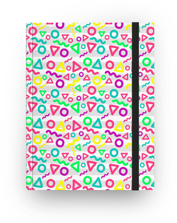 Caderno 90's Funky Pattern De Tobias Fonsecana - Caderno 90's (800x800), Png Download
