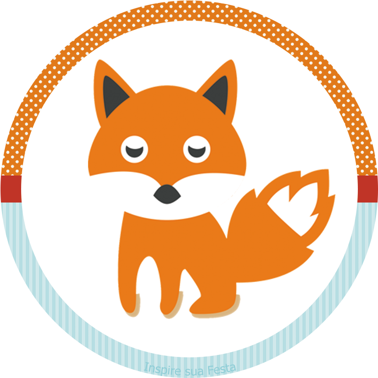 Kit Digital, Inspire Sua Festa, Forest Animals, Bottle - Dibujos De Animales De Otoño (827x827), Png Download