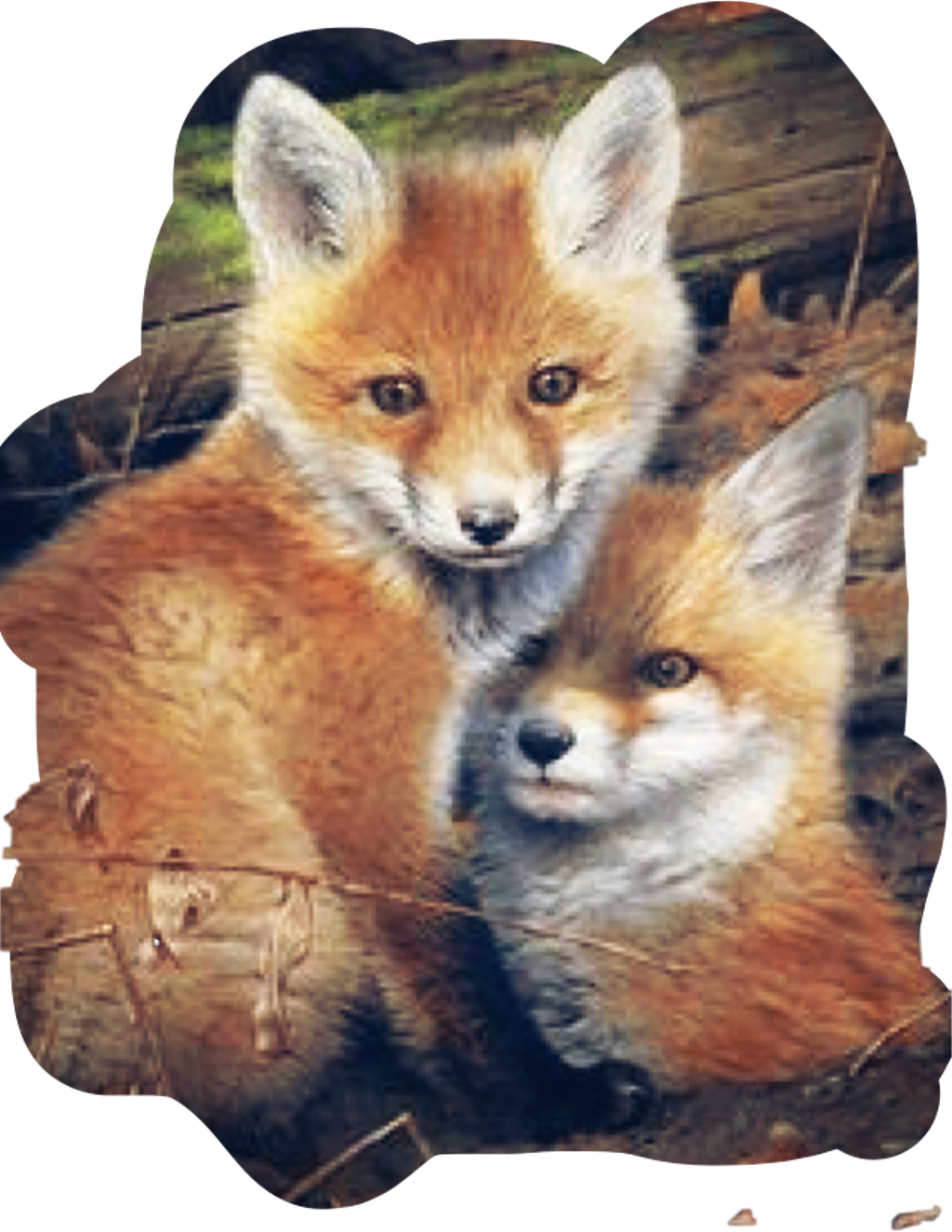 Fox Sticker - Fox (1024x1325), Png Download