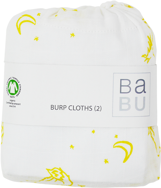 Burp Cloth Fox Yellow - Bag (644x878), Png Download