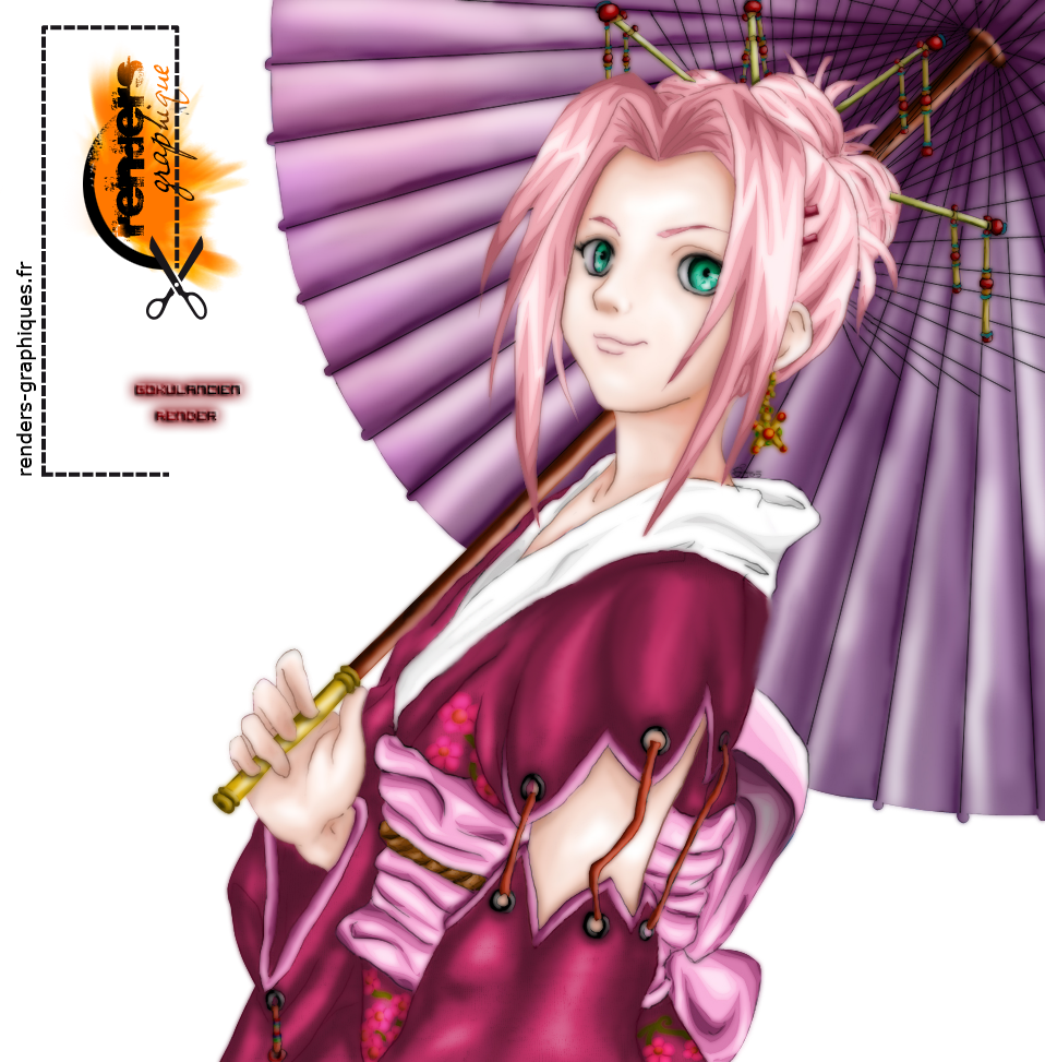 Sakura Haruno Kimono - Sakura Haruno (958x973), Png Download