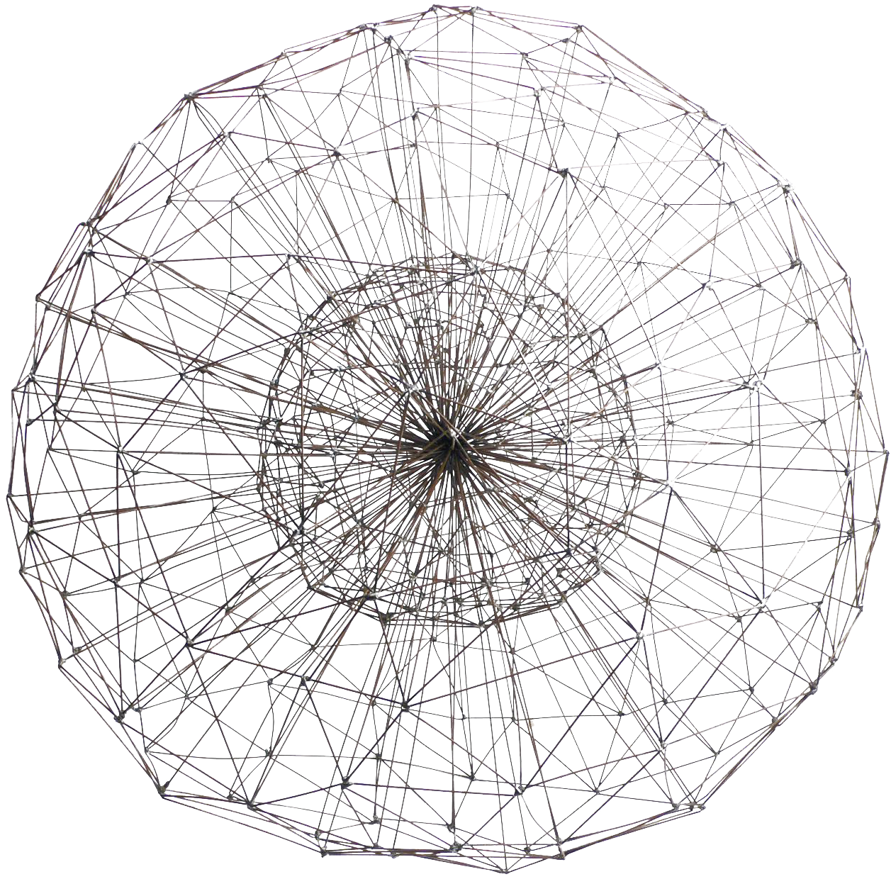 Harry Bertoia Style Sculpture - Circle (1280x1280), Png Download