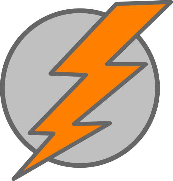 Thunder Bolt Plain Clip Art - Animated Gif Lightning Bolt Icon (570x598), Png Download
