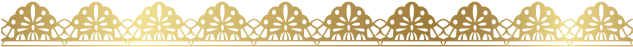 Lacy Border - Gold (866x650), Png Download