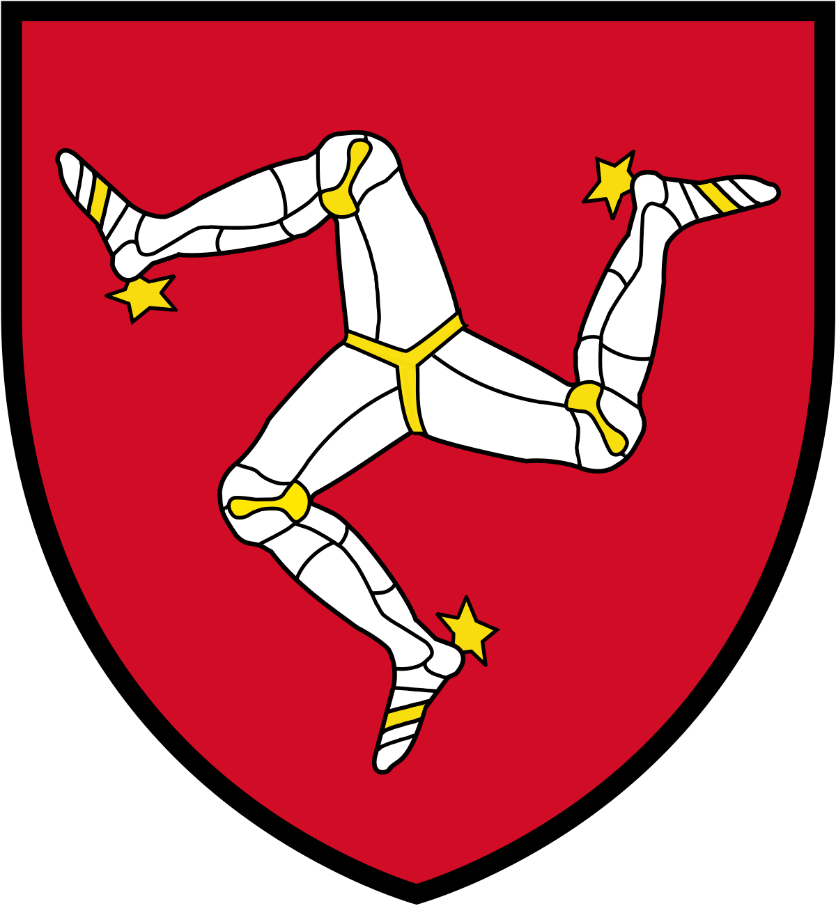 Triskelion Wikipedie - Coat Of Arms Of The Isle Of Man (1200x1301), Png Download