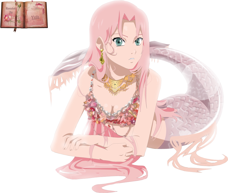 Sakura Haruno - Sakura Mermaid (1000x850), Png Download