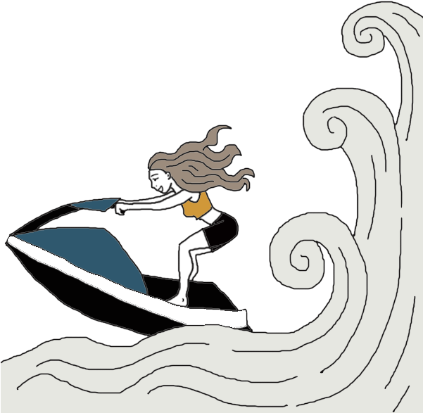 Jetski Dream Meaning - Illustration (600x600), Png Download