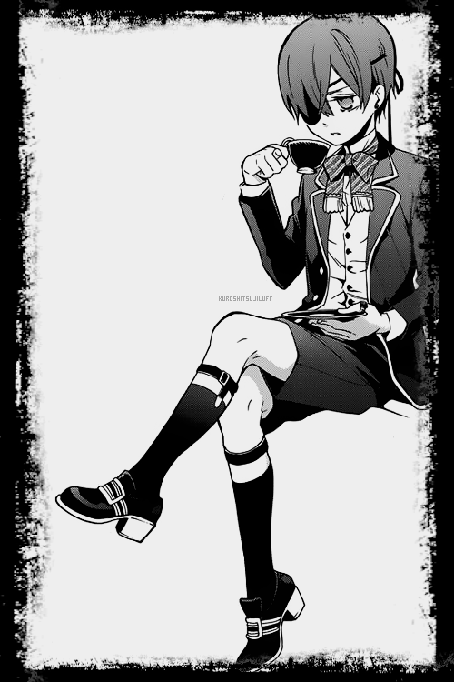 Ciel Phantomhive ♚ - Ciel Phantomhive Manga Tea (500x750), Png Download