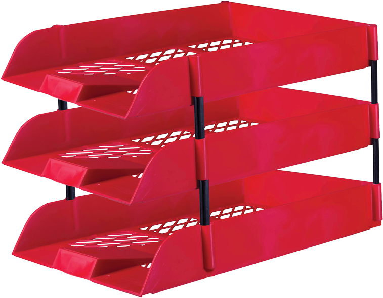 Desk Letter Trays - Office (894x806), Png Download