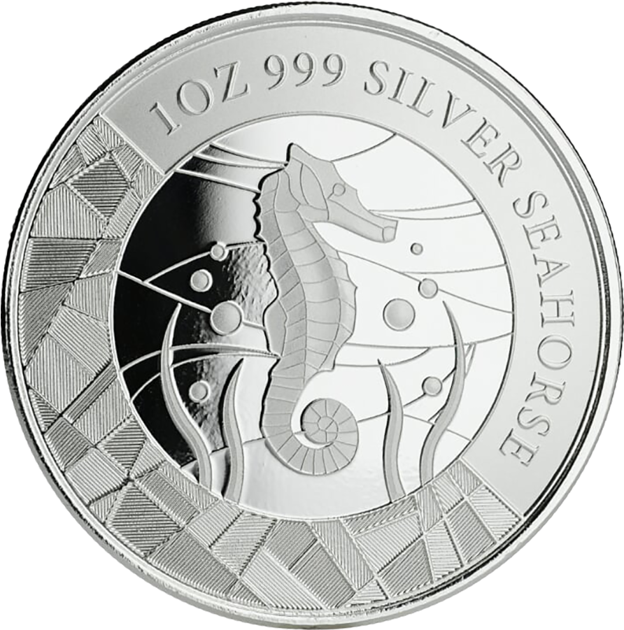 2018 Samoa Seahorse 1oz Silver Coin - Samoa 1 Oz Silver Seahorse (900x900), Png Download