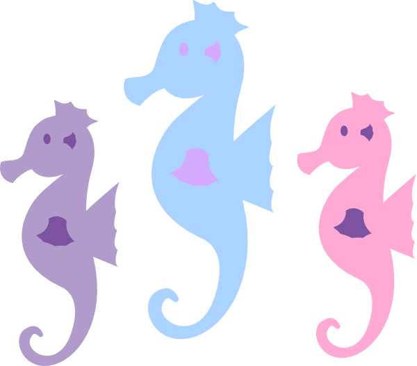 Sea Horses Clip Art (600x526), Png Download