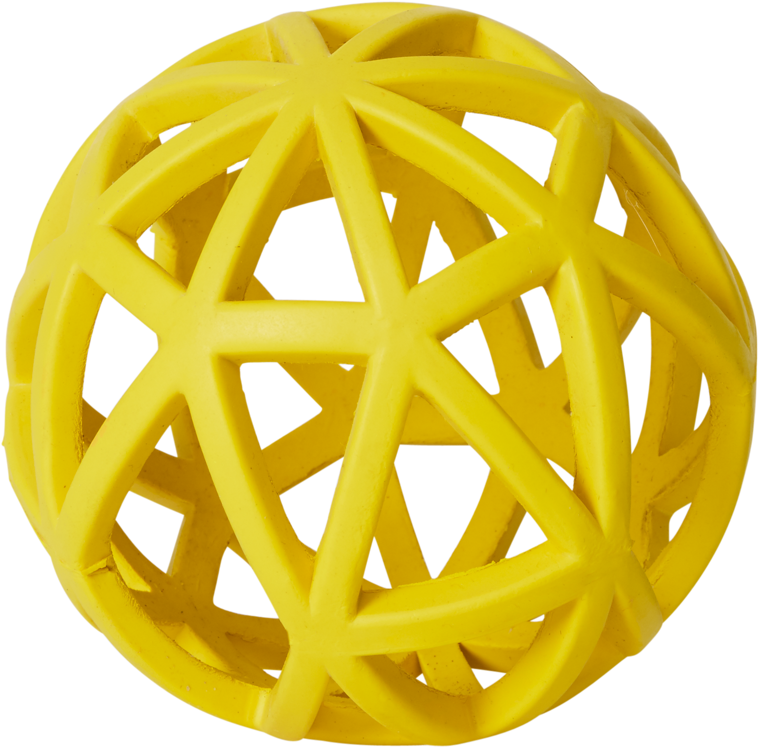 Bud'z Dog Toy Rubber Ball Soft 4” Yellow - Circle (2400x3600), Png Download