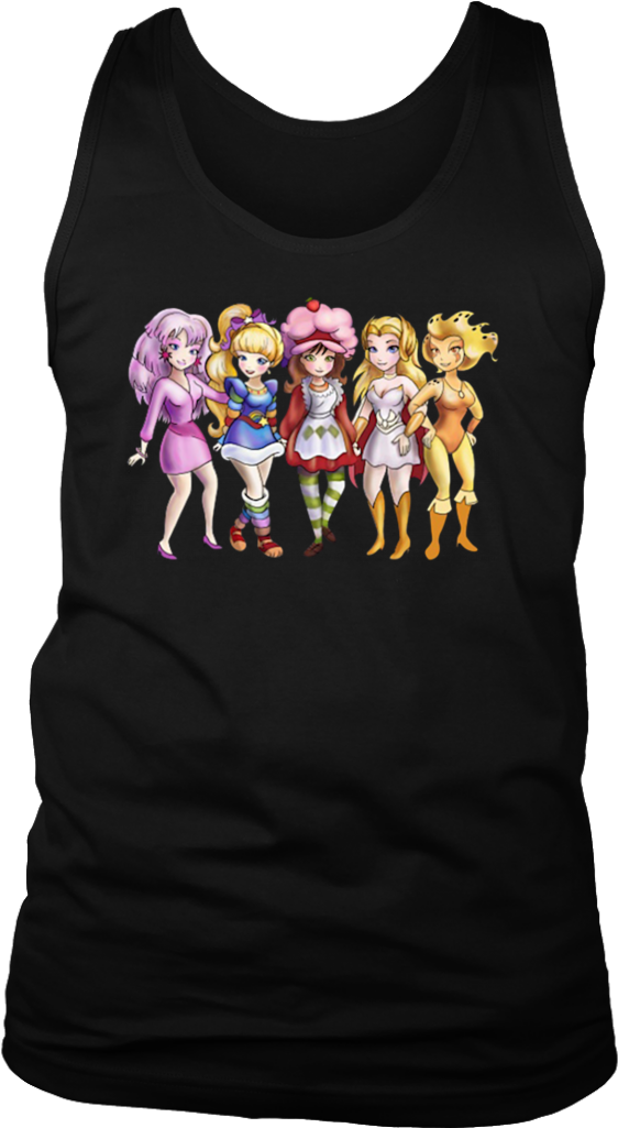 Jem, Rainbow Brite, And Strawberry Shortcake Shirt - Shirt (1024x1024), Png Download