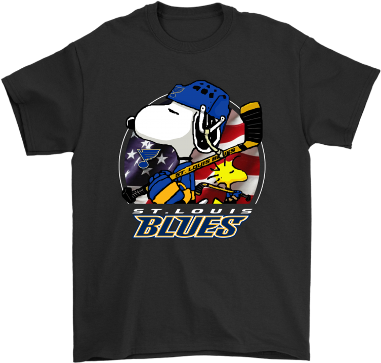 Louis Blues Ice Hockey Snoopy And Woodstock Nhl Shirts-potatotee - Glastonbury 2016 T Shirt (900x900), Png Download
