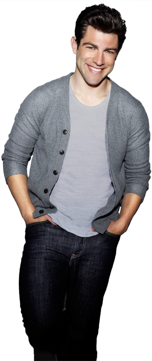 You're Forced To Live Here With Jess And Nick - Max Greenfield Schmidt New Girl (446x712), Png Download