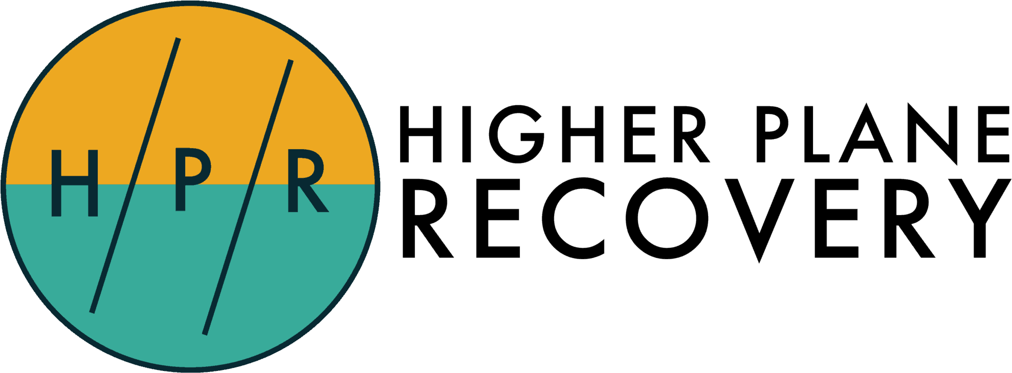 Higher Plane Recovery Reverse Logo Higher Plane Recovery - Circle (2048x729), Png Download