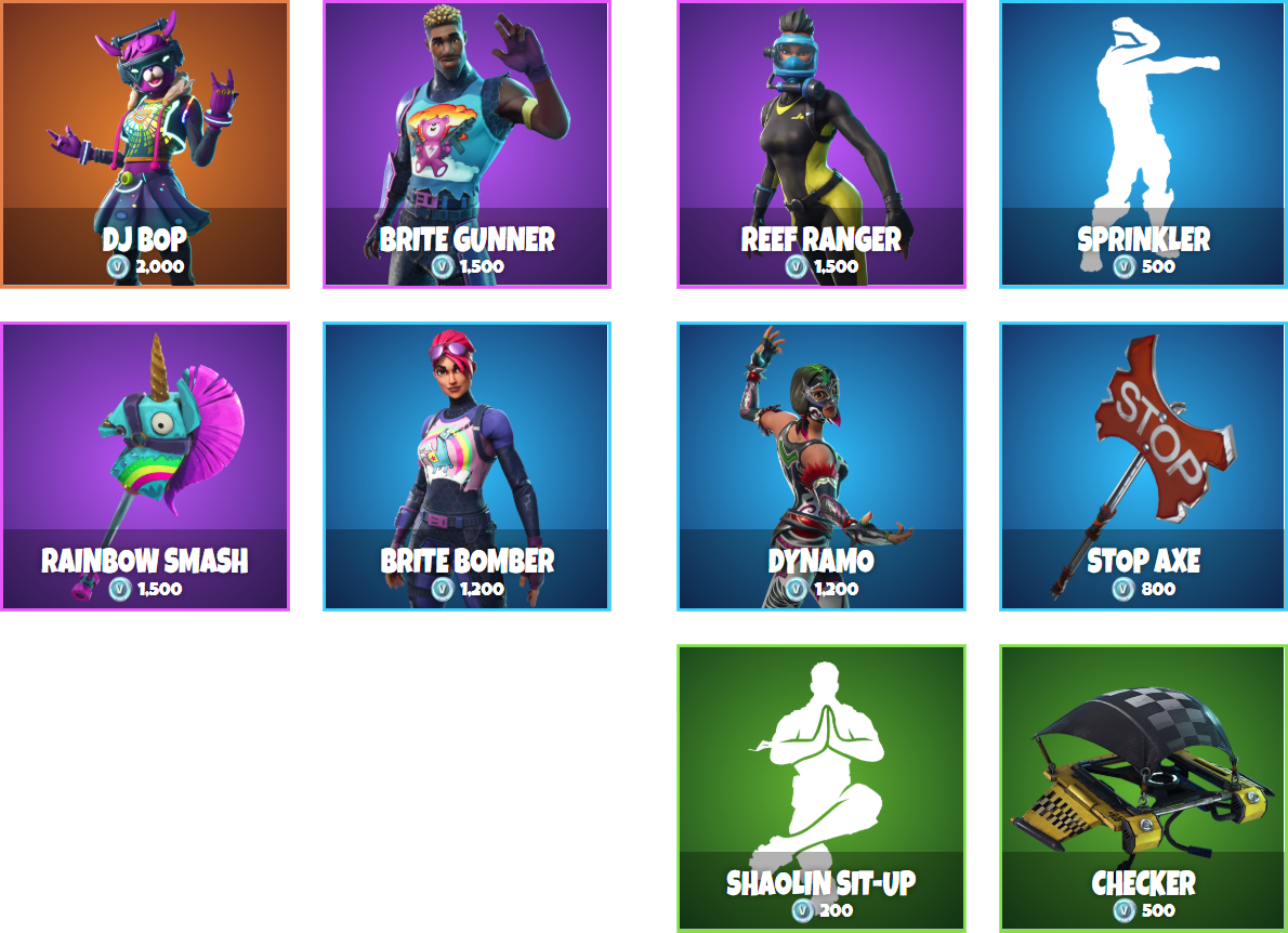 Daily Items - Fortnite Item Shop 1 January (1190x862), Png Download