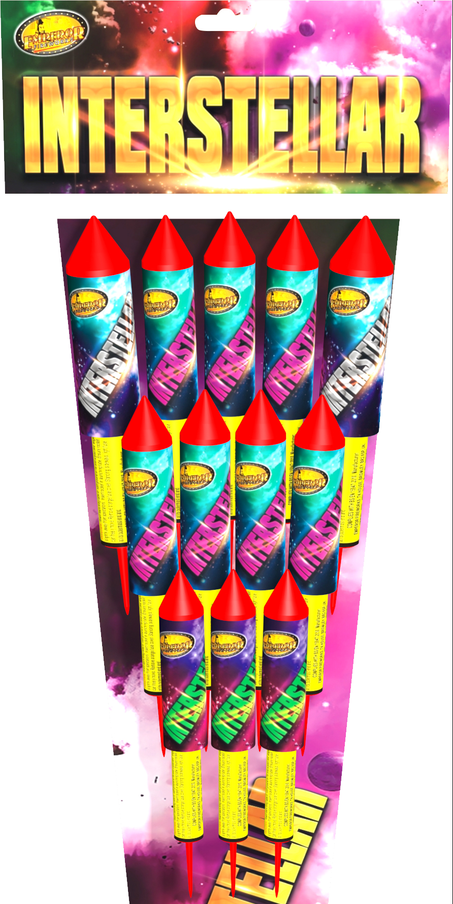 Interstellar Rockets 12pk - Colorfulness (892x1778), Png Download