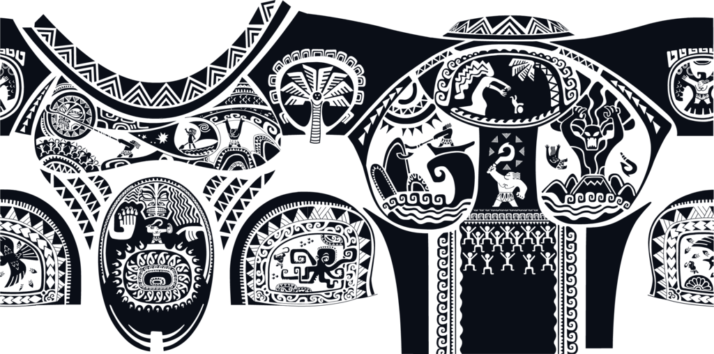 1024 X 507 9 - Moana Maui Tattoo Shirt (1024x507), Png Download