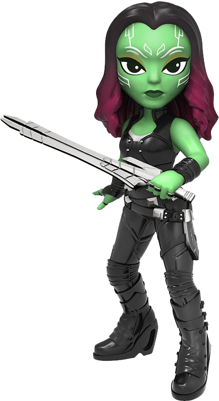 Guardians Of The Galaxy 2 Gamora Rock Candy Vinyl Figure - Funko Rock Candy Marvel (809x809), Png Download