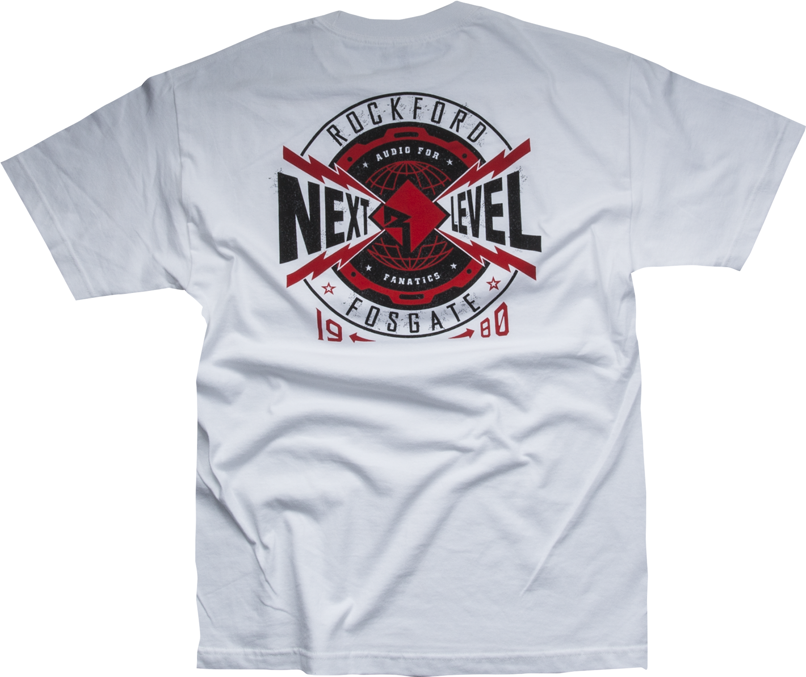 White T-shirt W/ Next Level Graphic - Active Shirt (2056x2056), Png Download