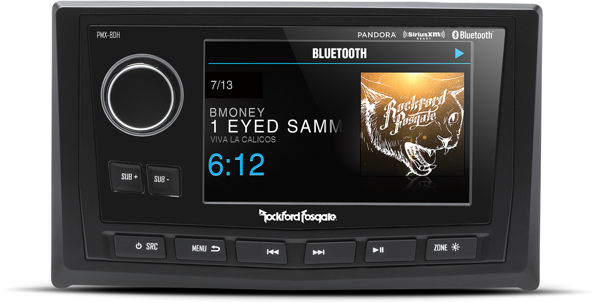 Rockford Fosgate Pmx-8dh 5″ Tft Display Radio - Rockford Fosgate (2048x2048), Png Download