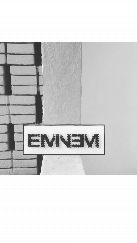 Eminem String Art - Street Sign (480x853), Png Download
