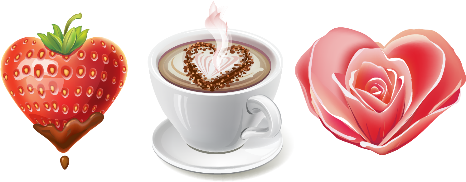 Hot Chocolate Clipart Valentine - Valentine's Day (1556x796), Png Download