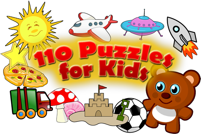 110 Puzzles For Kids Logo (700x450), Png Download