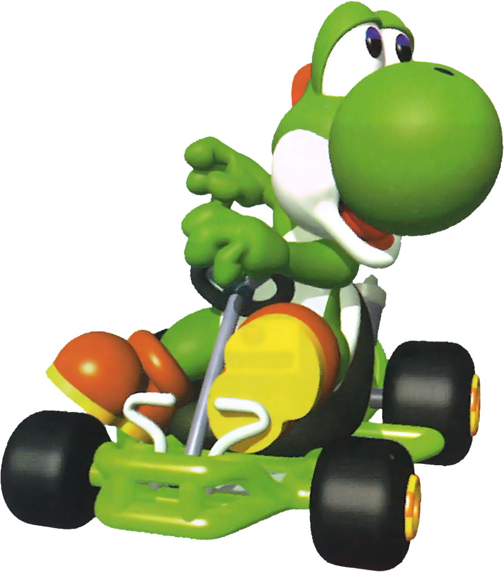 “luigi, Yoshi And Toad From Mario Kart - Mario Kart 64 Png (1280x1280), Png Download