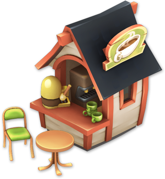 Hot Chocolate Is Made In The Coffee Kiosk - Coffee Kiosk Hay Day Price (588x588), Png Download