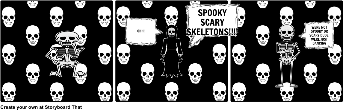 Spooky - Skull (1164x385), Png Download