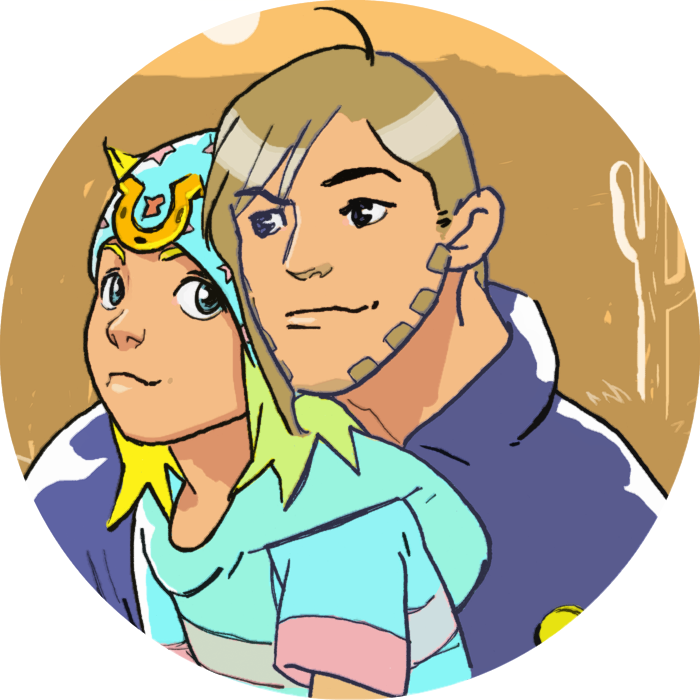 Gyro Zeppeli And Johnny Joestar Drawn By Tanaka Kaori - Cartoon (700x700), Png Download