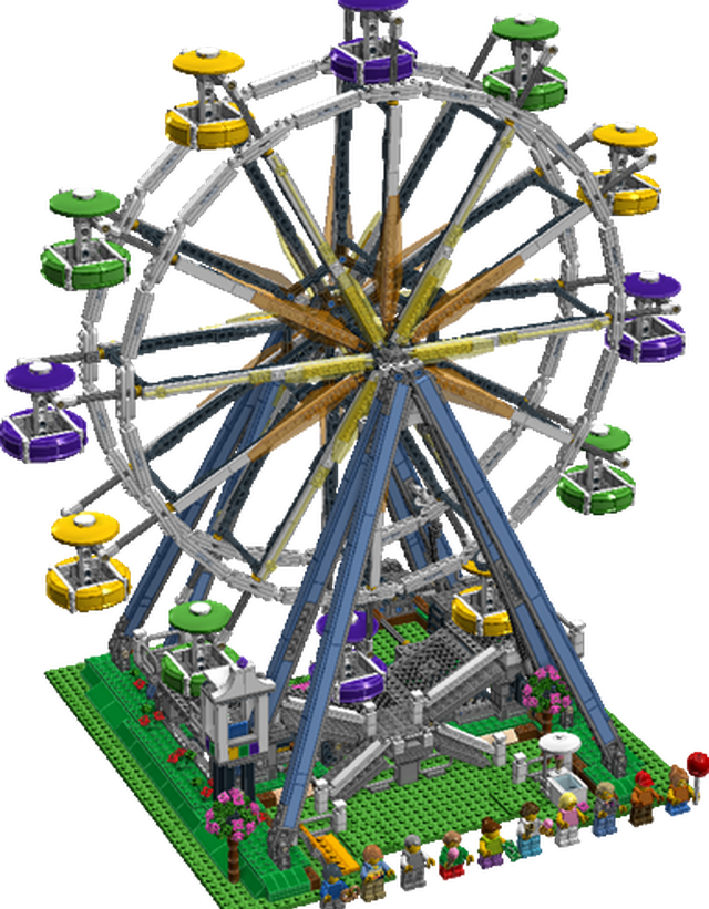 Ferris Wheel Png - Ferris Wheel (640x821), Png Download
