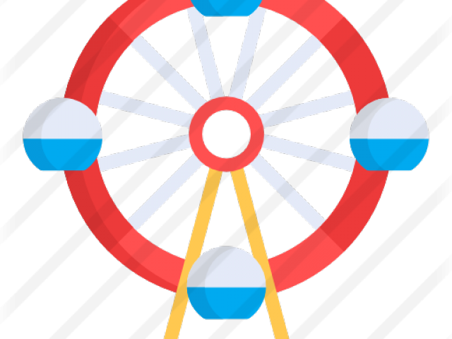 Ferris Wheel Clipart Transparent Background - Circle (640x480), Png Download