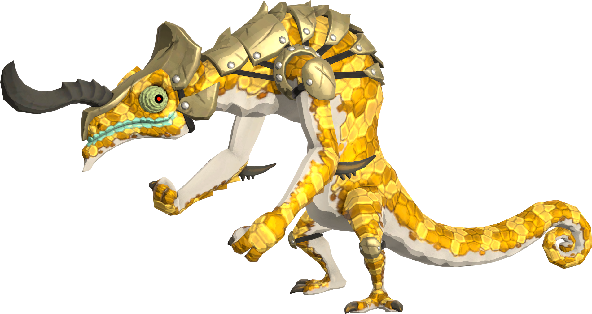 Botw Golden Lizalfos Model - Legend Of Zelda Breath Of The Wild Gold Lizalfos (1920x1030), Png Download