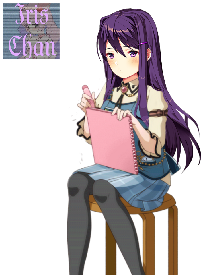 Ddlc Sticker - Doki Doki Literature Club Yuri (1024x1024), Png Download