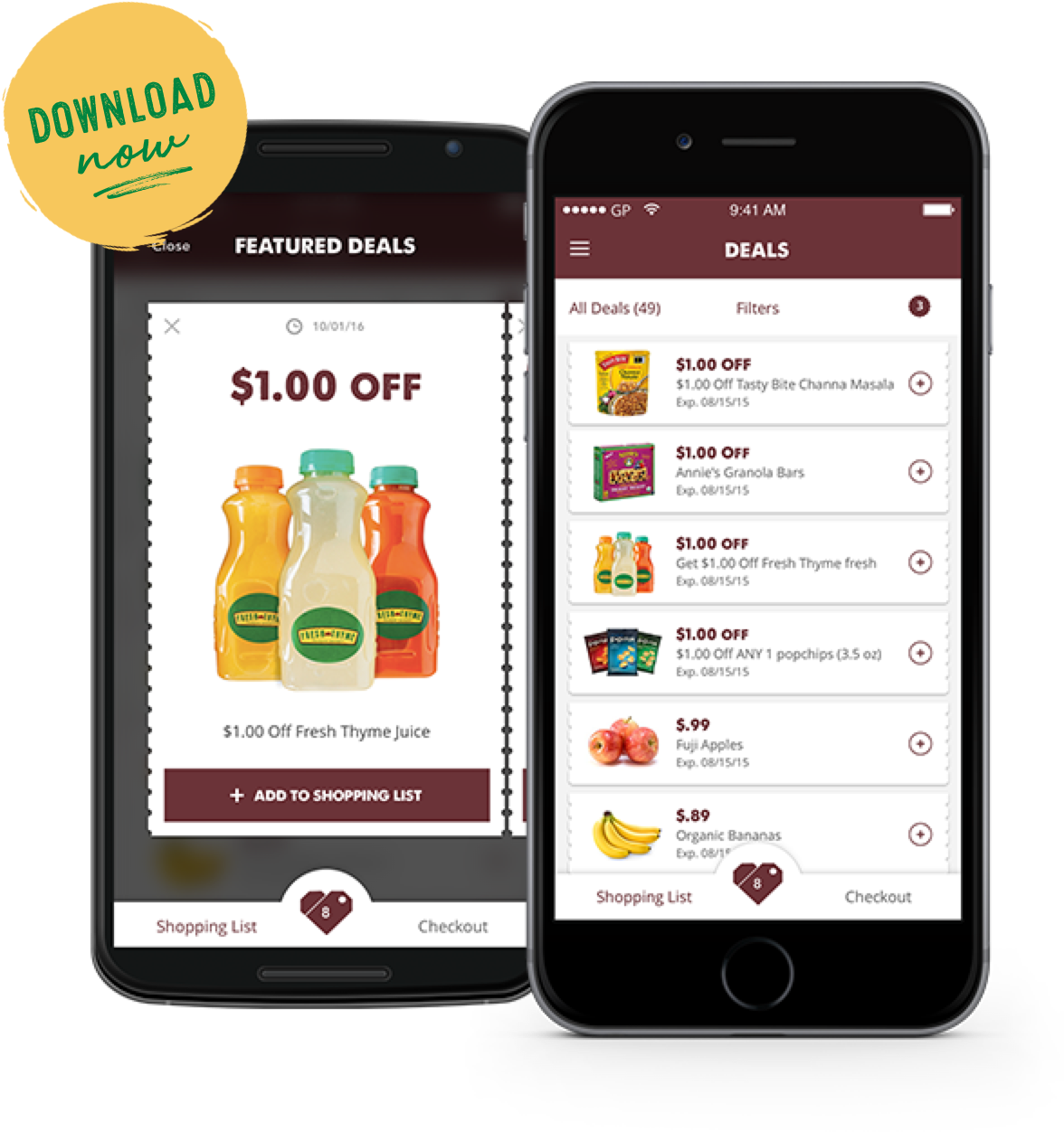 Download The Fresh Thyme Mobile App To Your Smartphone - Iphone (1176x1252), Png Download