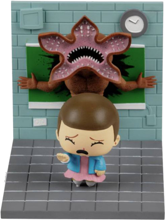 Stranger Things Diorama Eleven Vs Demogorgon Lc Exclusive - Loot Crate Stranger Things (800x800), Png Download