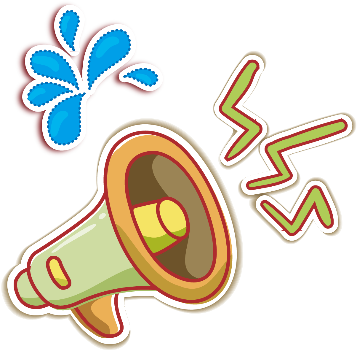 Megaphone Clipart Loudspeaker Icon - Speaker Cartoon Png (1575x1486), Png Download